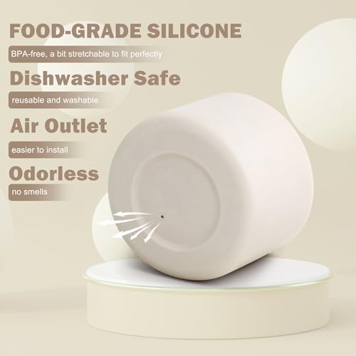 WK IEASON 2PCS Protective Silicone Boots Compatible with Owala FreeSip Sway 30oz 40oz Bottles and 40oz Tumblers, Anti-Slip Bottom Cover Boot for Owala FreeSip Accessories(Clear x2) - 2