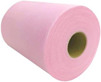 ASIBT 6 Inch x 100 Yards Tulle Roll Spool Fabric Table Runner Chair Sash Bow Tutu Skirt Sewing Crafting Fabric Wedding Party Gift Ribbon (C08)