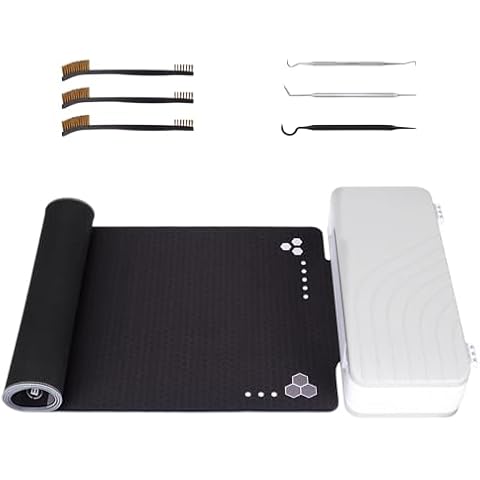 BOOSTEADY Gun Cleaning Mat 36 x 12”, Non-Slip Workbench Pad, Large Surface Gun Mat in Storage Box Cover