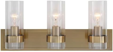 Uttermost Cardiff - 3 Light Bath Vanity-10.13 Inches Tall and 23 Inches Wide-Antique Brass Finish