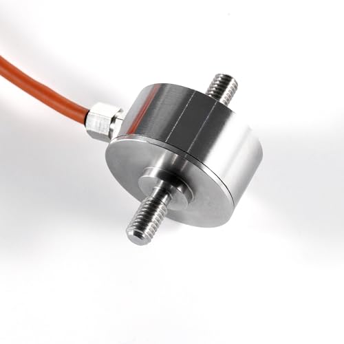 Load Cell Force Sensor, 0.1% High Precision Stainless Steel Tension Compression Sensor for Industrial Weighing & Force Measurement with 3m Cable (0-200kg)