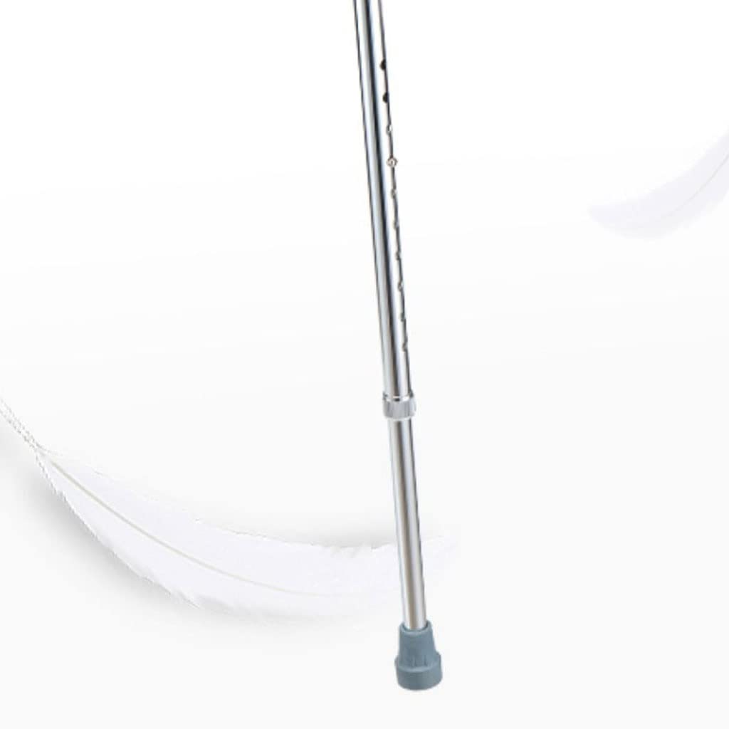kule, Laska aluminiowa, pojedyncza pomoc do chodzenia, antypoślizgowa, lekka, dla młodych ludzi(Silver)