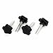 Tool parts 50mm Plastic Star Head M12x50mm Male Thread Screw On Clamping Knob Grips 4pcs
