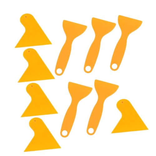 Ciieeo 10Pcs Car Film Scraper Durable Triangle Straight Scrapers for Efficient Film Application Lightweight Portable Tinting Tools for Auto Interior Exterior Use