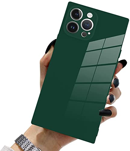 Coque carrée iPhone 14 Pro verte : le style idéal au quotidien