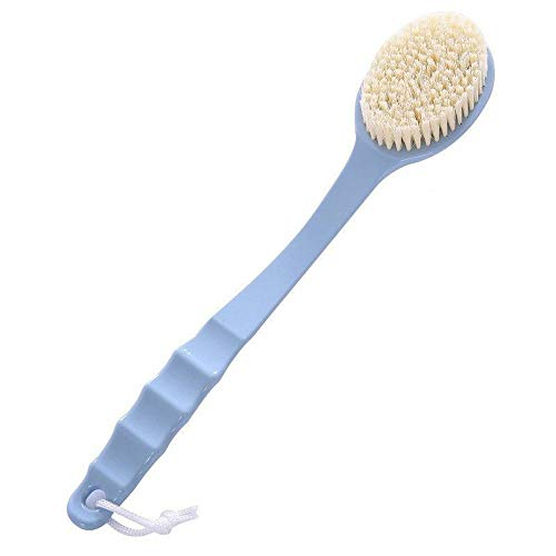 NBCDY Double sided Body Brush, Long Handle Shower Exfoliating Brush Improves Skin Health, Dry Brushing Back Scrubber Cellulite Massage Brush