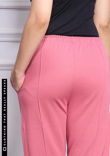 Image of CUPID Woman Plus Size Easy Cotton Track Pants, Comfortable Lower, Trouser, Joggers, Lounge Wear, Night n Daily Wear, Pajama, Travel Pant