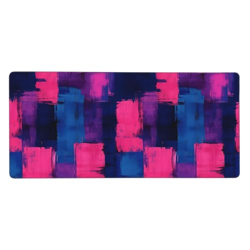 Tapis de souris de jeu de haute précision avec base caoutchouc et bords cousus durable