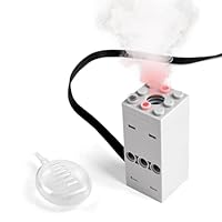 HOTUT Elektrisch Spielzeug Motor mit Sprüheffekt, Motorteile für Sportwagen, Architektur, Militärszenen, kompatibel mit Technic Power Function Baustein Modellserien
