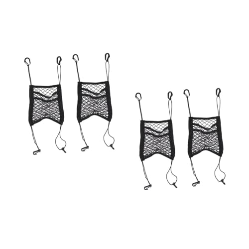 Organiseur de protection filet en nylon noir pour rangement auto pratique