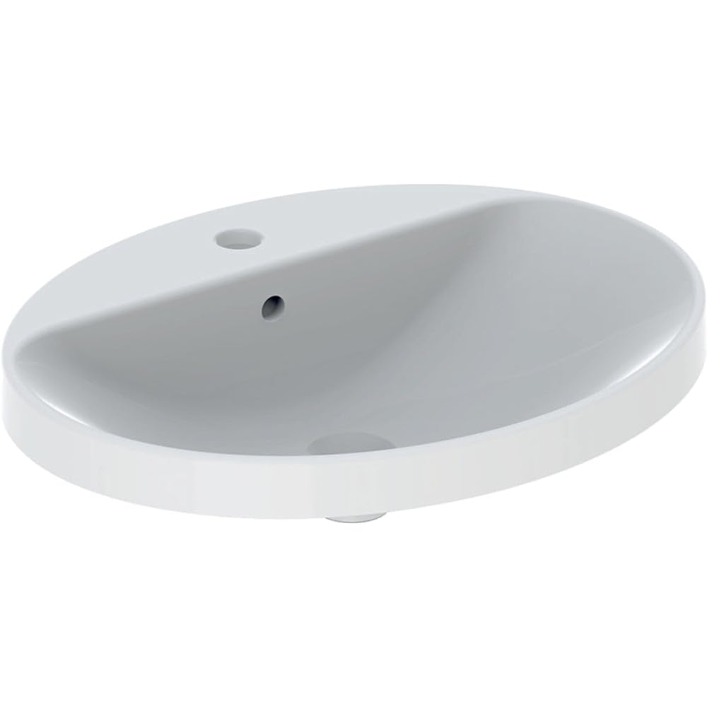 Geberit - Lavabo - Lavabo da incasso Geberit VARIFORM ovale 55x45cm con gamma di rubinetteria - Geberit