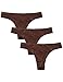 Produktbild Amazon-Marke: Iris & Lilly Damen Tanga aus Mikrofaser, 3er-Pack, Braun (Dark Brown), L, Label: L