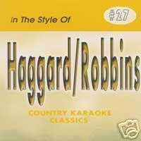 MERLE HAGGARD & MARTY ROBBINS Country Karaoke Classics CDG Music CD