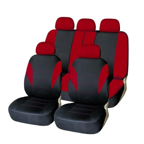 Housses de siège auto universelles rouge | Confort et style pour les longs trajets en famille