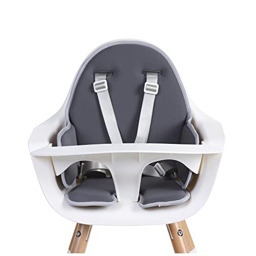 Image of Childhome Evolu One.80° High Chair Seat Cushion, Compatible with Childhome Evolu One.80° high Chair, Soft Padded Seat Cushion, Machine Washable, High Chair Sold Separately, Dark Grey