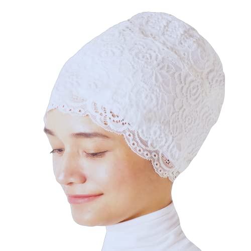 MuLanLegend Handmade Lace Bun | Non-Slip Anti-Slip Hijab Volumizer Cap Turban | Under Scarf