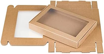 Produktbild von 50x Kraftpapierbeutel Mit Fenster, 14x20 Cm – Braun, Wiederverschließbar, Mit Standboden, Für Kaffee & Snacks