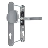 Premium Drückergarnitur Saturn DHS 92mm - Oval - Griff-Knauf, Farbe:Silber F1, Schildbreite:36mm