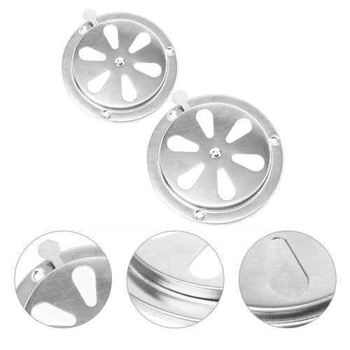 iplusmile Edelstahl Lüftungsgitter Verstellbare Entlüftungsabdeckung Für Wohnmobile Boote Caravan 4.92X4.92In Luftauslass Abdeckung Mit Insektenschutz Zur Frischluftzufuhr