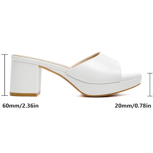 Image of RIBONGZ Block Heels Prom Heeled Sandals for Women Chunky Square Open Toe Strappy High Heels Ankle Strap Wedding Bridal Shoes High Heel Sandals for Party Dress