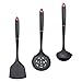 Luxshiny 3 SZTUK Silikonowe Naczynie Do Gotowania Szef Kuchni Naczynia Kuchenne Nonstick Gotowanie Spatuły Wok Zupa Szpachelka Kuchnia Spoon Kuchenny Narzędzie (Szary)