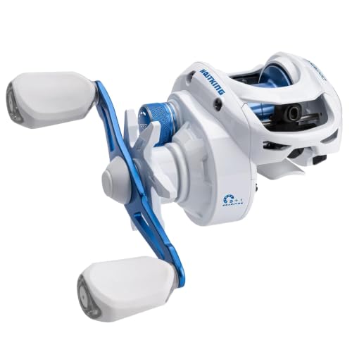 KastKing Centron Lite Baitcasting Fishing Reels, Right, White | Max Drag: 15.4 lb, 5+1 Anti-Reverse...