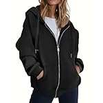 ZEAGOO Hoodies Women Zip Up Hoodie Oversized Sweatshirt Fleece Jackets Spring Fall Winter Coats 2026 Fashion