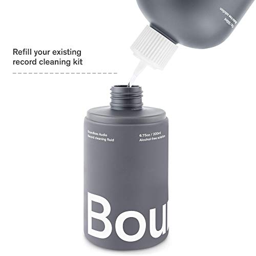 Boundless Audio Record Cleaner Solution - Extra Large 17Oz Vinyl Record Cleaner Fluid Spray Bottle & Refill Nozzle #TOP3
