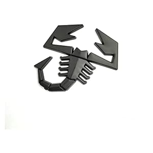 LHALUA Auto Sticker Body Sticker 3D Metalen Aluminium Schorpioen Badge Embleem Decal Chrome Auto Body Stickers Deur Spatbord Kofferbak Achter Decor Compatibel (Maat: 1 st)