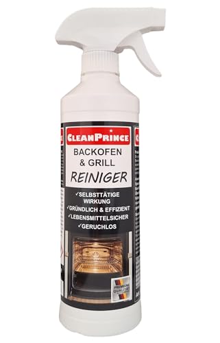Cleanprince Four et Nettoyeurs de Gril 500 ML Graisse Huile les Aliments Nettoyant Barbecue Grille...