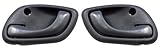 PT Auto Warehouse SZ-2576G-DP - Inside Interior Inner Door Handle, Gray - Left/Right Pair