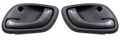 PT Auto Warehouse SZ-2576G-DP - Interior Inside Door Handle, Gray - Left/Right Pair