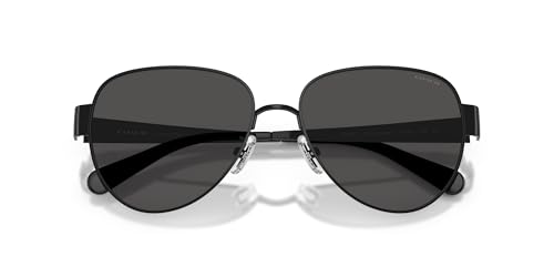 Image of Coach womens Hc7186 Aviator Sunglasses