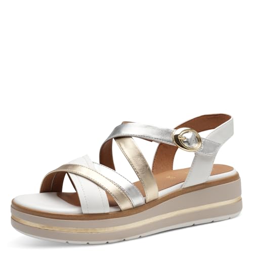 Sandales plates Jana femme chaussures ete boucle réglable nu pieds vegan