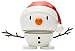 Produktbild Hoptimist - Skandinavisches Design - Weihnachtsfigur - Small Santa Snowman - Schneemann - Höhe: 8 cm - Weiß - Geschenkidee