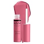 NYX Professional Lip Gloss, Makeup Butter Liquid Lip Gloss, Glossy Softening Shine, Cruelty Free Fornula, Moisturizing, Easy to Apply, Comfortable to Wear, Shade: 15 Angel Food Cake