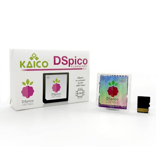 Kaico DSPico DS Flash Cart/Flash Card (R4 Upgrade) for Nintendo DS/DSi – 8GB MicroSD Included, LNH Open-Source RP2040 Design, Dual Power, 6MB/s SD Read, DS Mode & Pico...