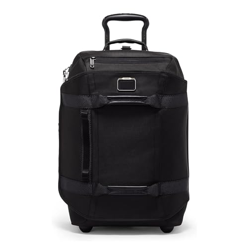 TUMI - Alpha Bravo International 2-Wheeled Duffel Backpack Carry-On - Adjustable Compact Travel Bag - 21.75" X 14.0" X 9.0" - Black by TUMI - Used condition - US$637.07