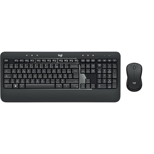 Logitech MK540 Advanced Combo Tastiera E Mouse Wireless Per Windows, Layout ‎Olandese-Belga Azerty - Nero - 2