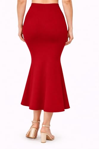 Image of Women's Seamless Cotton-Blend Saree Shapewear Petticoat - High-Waist Underskirt (S-XXL) - Fish-Cut, Breathable & Stretchable for Daily, Party