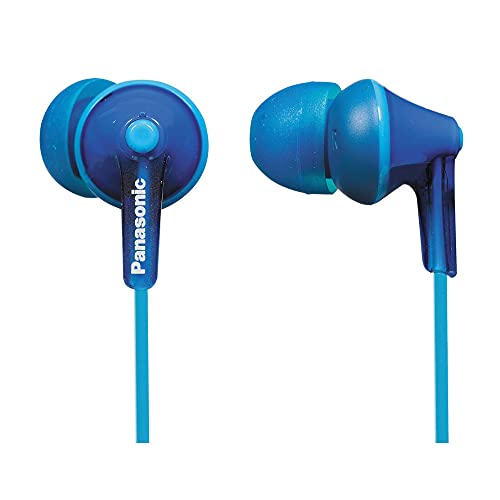 Panasonic Ecouteurs intra-auriculaires RP-HJE125E-A I Aimant neodyme Micro Design ergo fit bleu - Version Française
