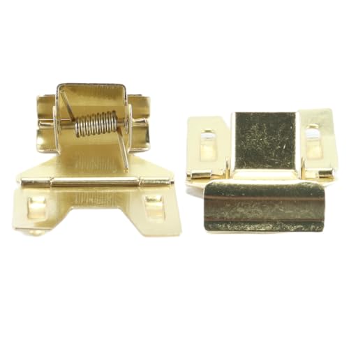 Alide 20 Stück Schilderklammern aus Metall, drehbare Schilderhalter-Ständerklammern für Einzelhandelsgeschäfte, Restaurants, Bäckereien und Büros (Gold)