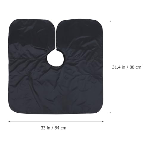 Capa impermeable para teñir cabello FUOYLOO negra grande miniatura 2