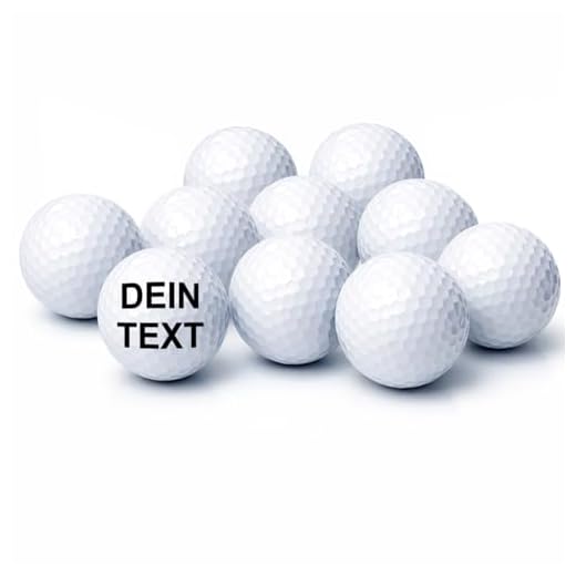 Golfball mit Gravur Wunschtext für Golfspieler/in Lasergravur Dein Text personalisiert, Golfsport dein Text personalisieren, Staffelpreise für 3, 6 oder 10 Golfbälle (10 Stk Wilson 4,69/Stk)
