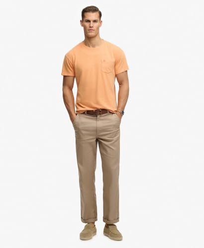 T shirt en lin avec poche Superdry Classic - vue 5