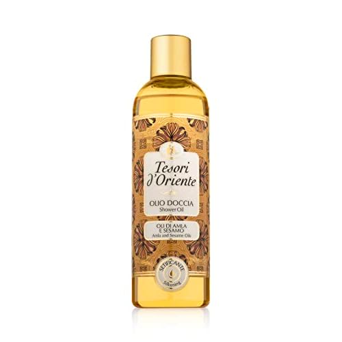 Tesori d'Oriente Duschöl Amla- & Sesamöl | 250 ml | aromatische Dusche | Amla-Frucht und Sesamöl | Öl zur sanften Reinigung und Körperpflege | Wellness-Rituale für Körper & Sinne