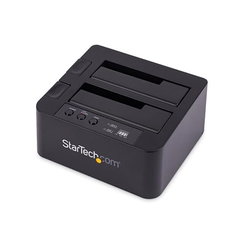 StarTech SATAとIDE用の汎用ハードドライブドッキングステーション - USB 2.5 "/3.5" HDDを/UASPとのSSD(unidocku33)3.0ドック、 2ベイ 黒