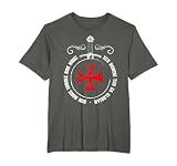 Non nobis, Domine, sed Nomine Tuo da Gloriam! La devise des Templiers. Design détaillé pour tous les templiers et les templiers, les croisades ou les fans du Moyen Âge. Il représente la croix des Templiers et une épée templière