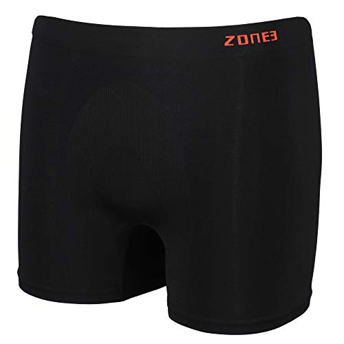 ZONE3 Boxer sans Coutures pour Homme, Noir/Orange, L Cover