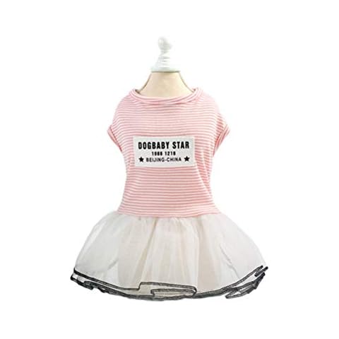 POPETPOP Vestido a Rayas Princesa para Perros Cover